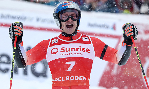 Odermatt vyhrál jako první lyžař popáté za sebou obří slalom v Adelbodenu